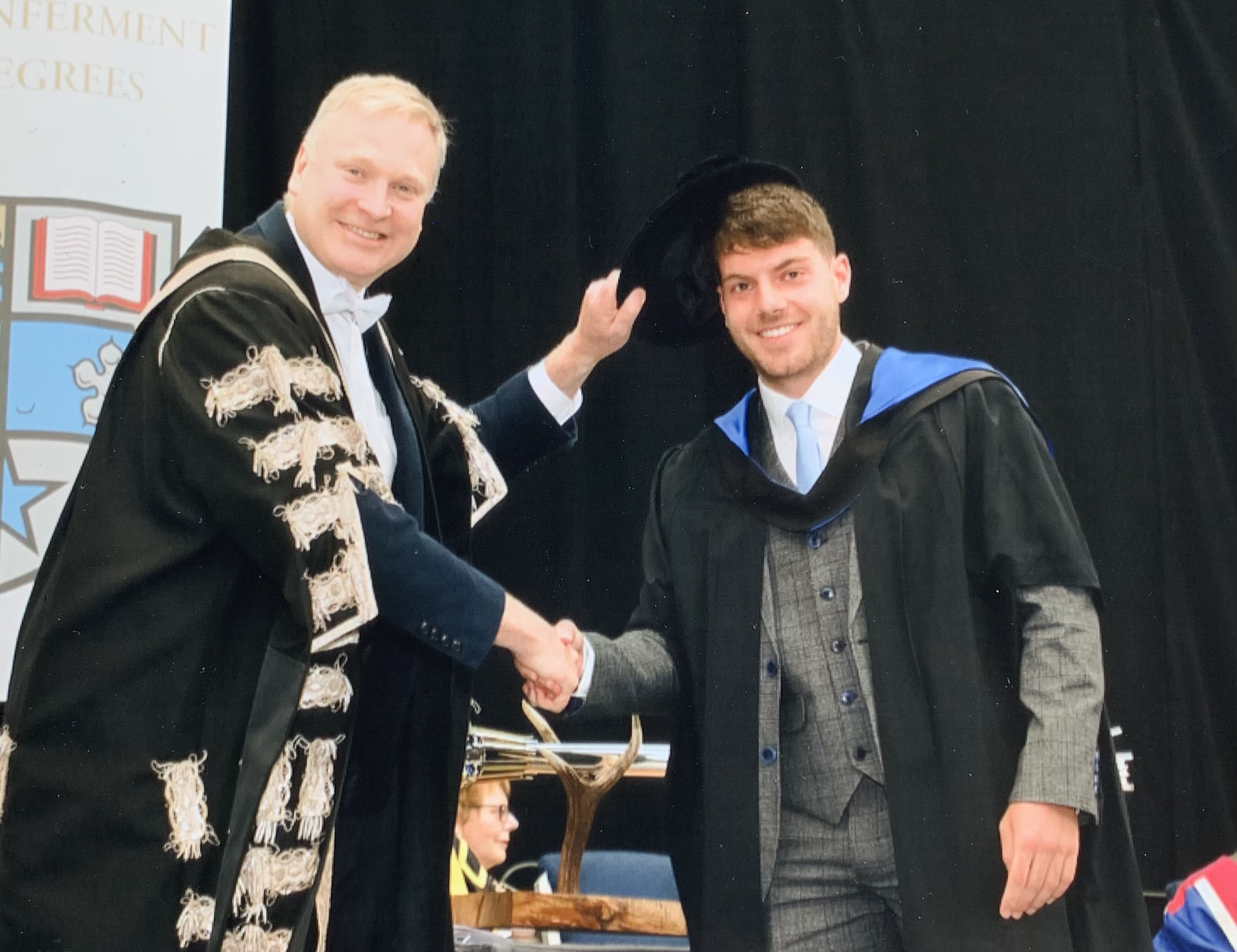 Tom Maguire graduating top of his class
