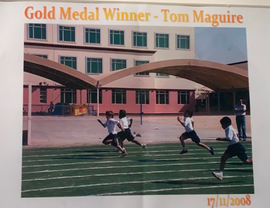 Tom Maguire as a young athlete
